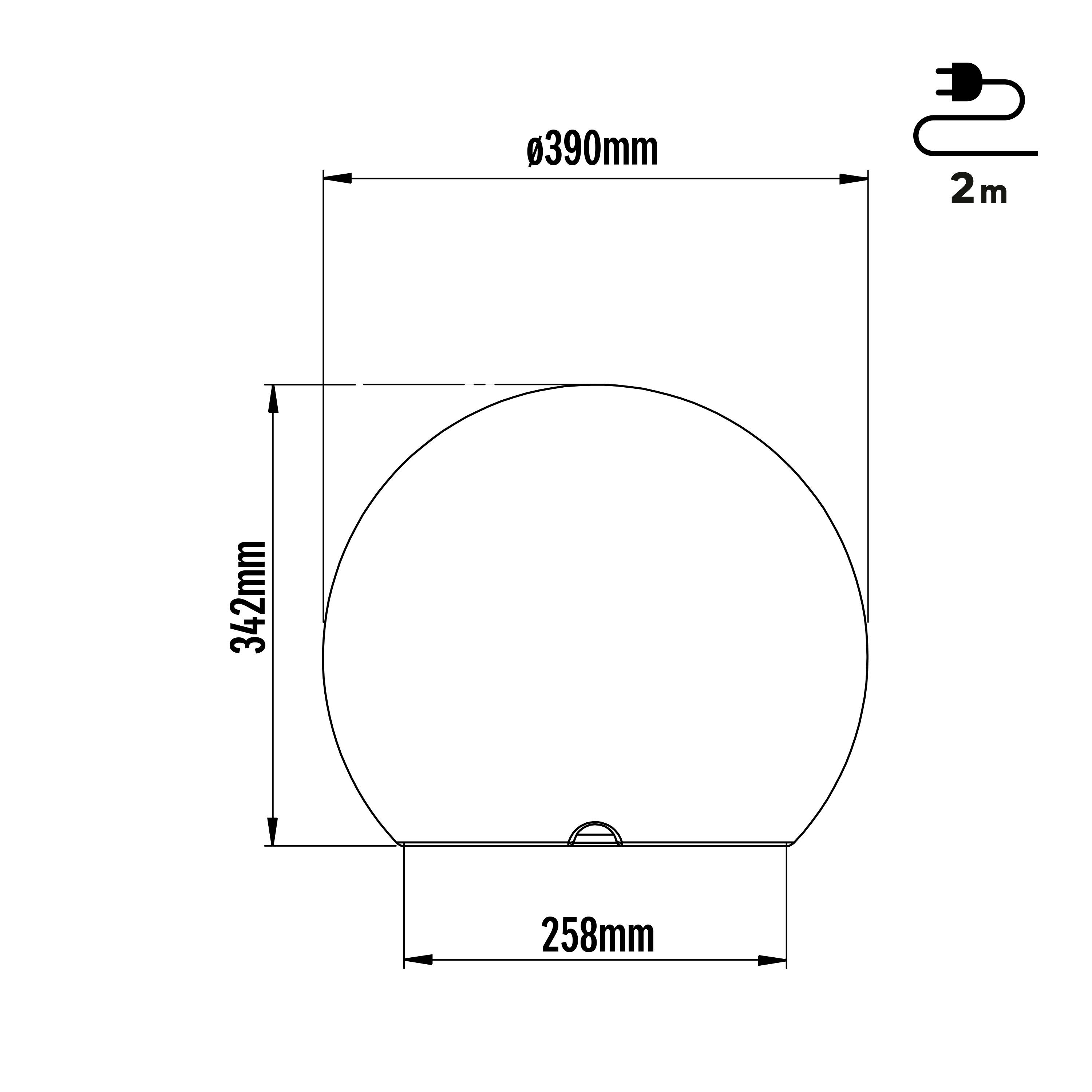 Boule lumineuse extérieure D.40 cm Zongo E27 blanc INSPIRE - 7