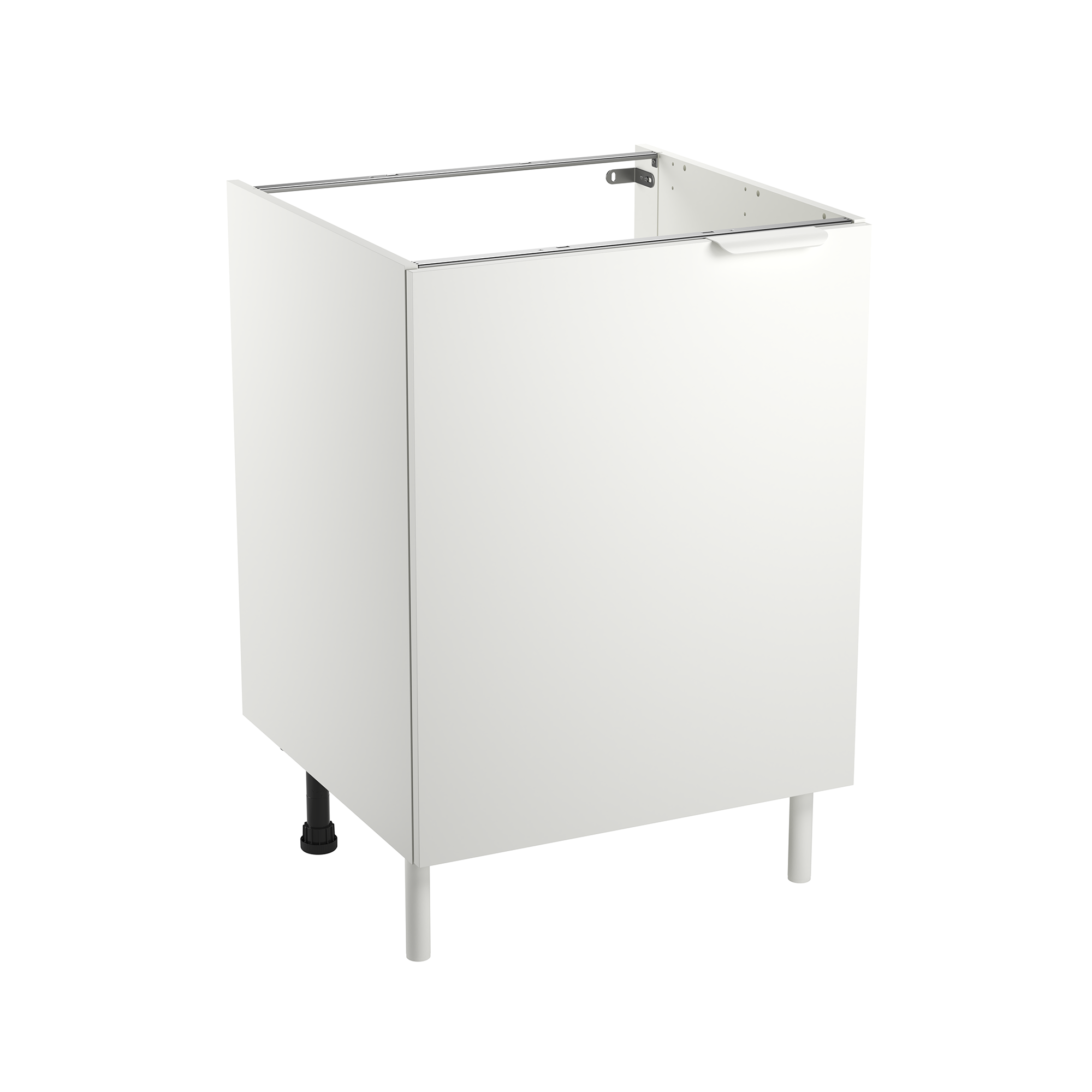 Mueble bajo de cocina eleki blanco 1 puerta h 87.1 x l 60 cm
