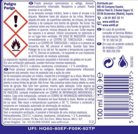 WD40 Lubricante Multiusos - 100 ml - 21
