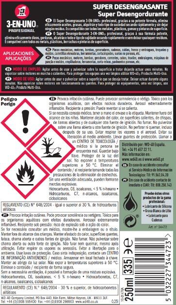 Desengordurante 3 EM 1 PROFISSIONAL 250ML - 5