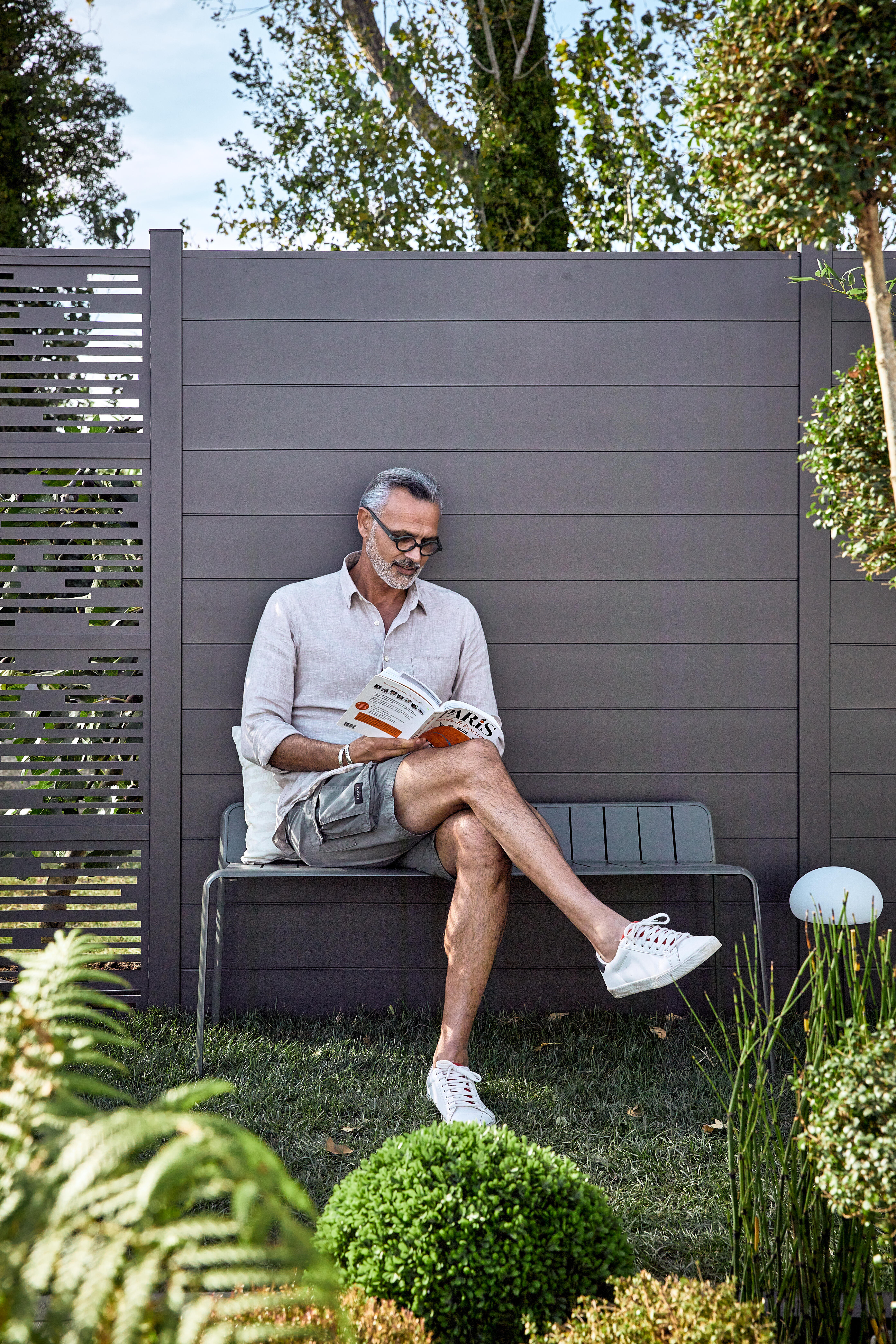 Banc de jardin NATERIAL Solis en acacia marron - 4