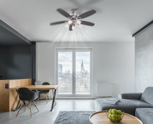 Ventilatore Soffitto Legno 130cm - 5 Pale Con Luce, Telecomando, Funzione Inversione - Foto 11