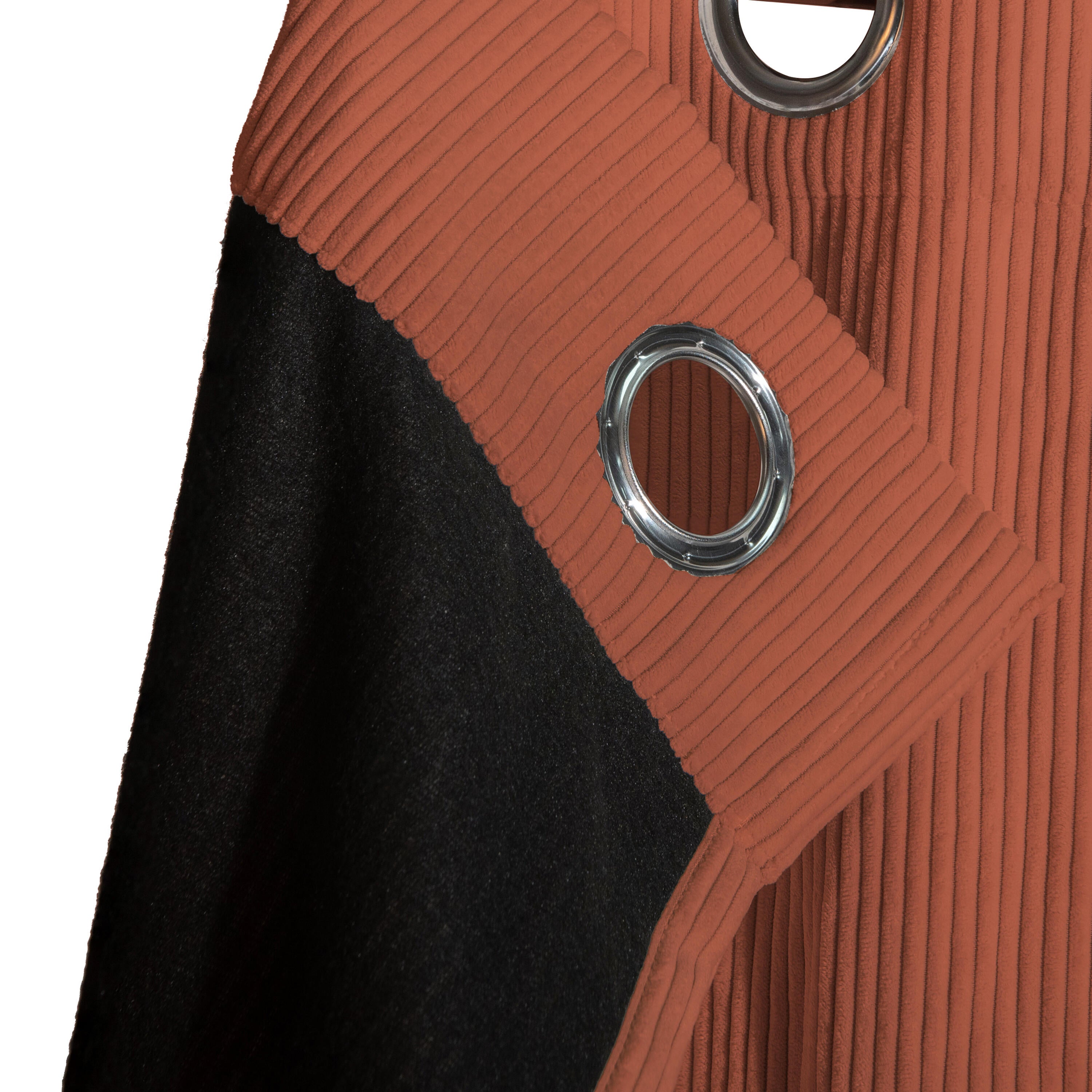 Rideau occultant, Glasgow, terracotta H.260 x l.140 cm - 3