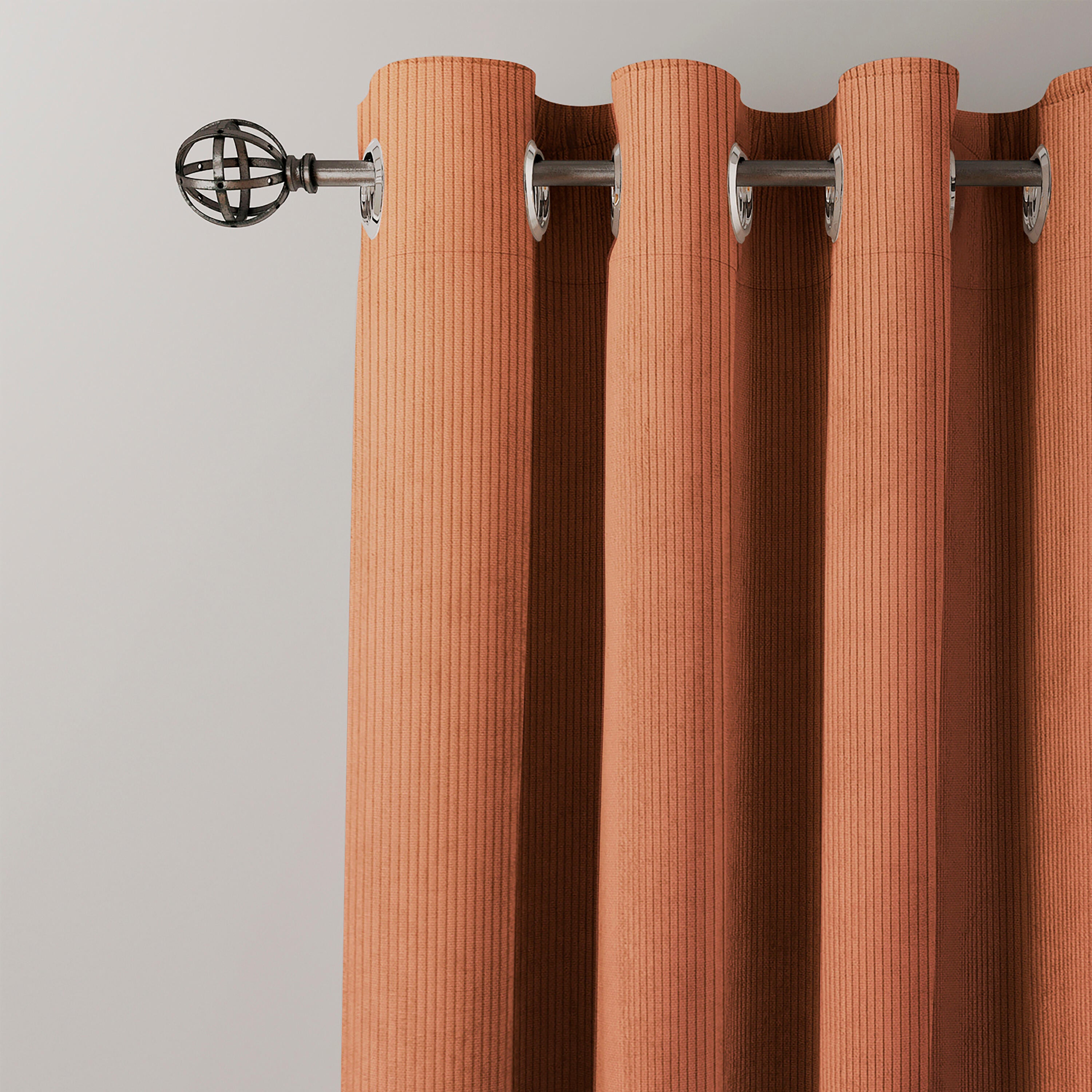 Rideau occultant, Glasgow, terracotta H.260 x l.140 cm - 4