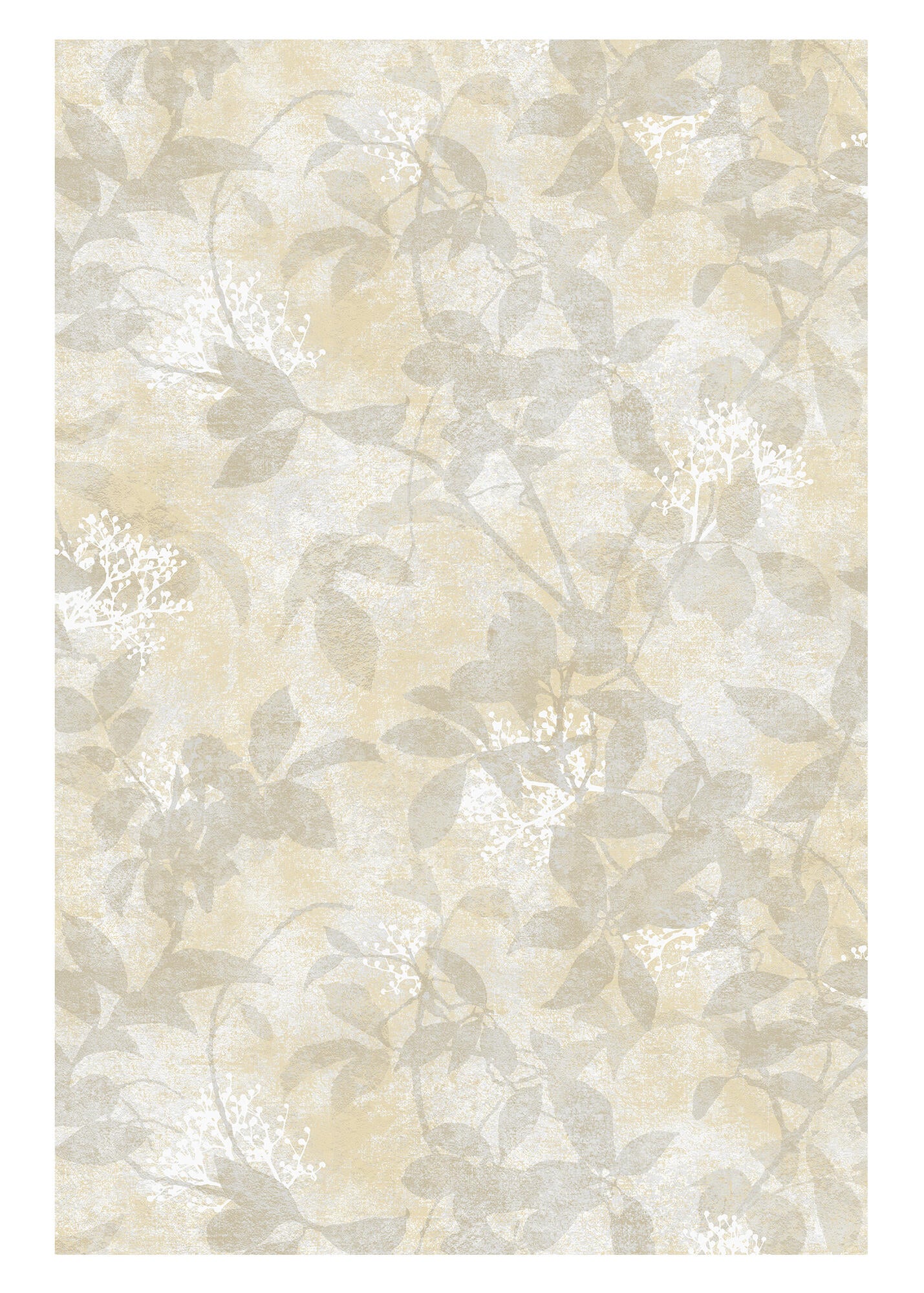 Papel pintado TNT aplicación cola en pared Naturaleza Hojas 2921 beige  VINELUS 52cmx10m lavable apto para cocinas o baños - 5