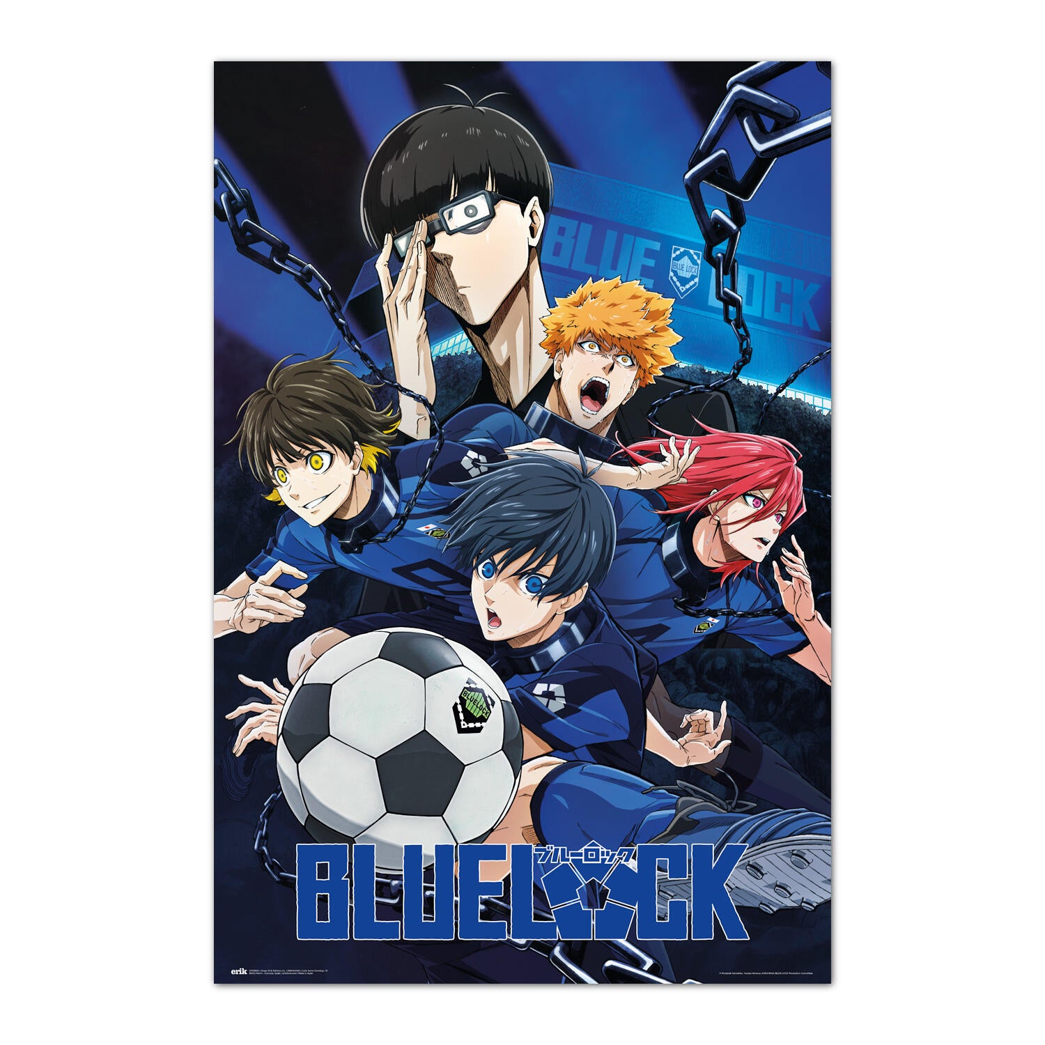 Poster Blue lock-il meglior attac, multicolore 61 x 91.5 cm | Leroy Merlin