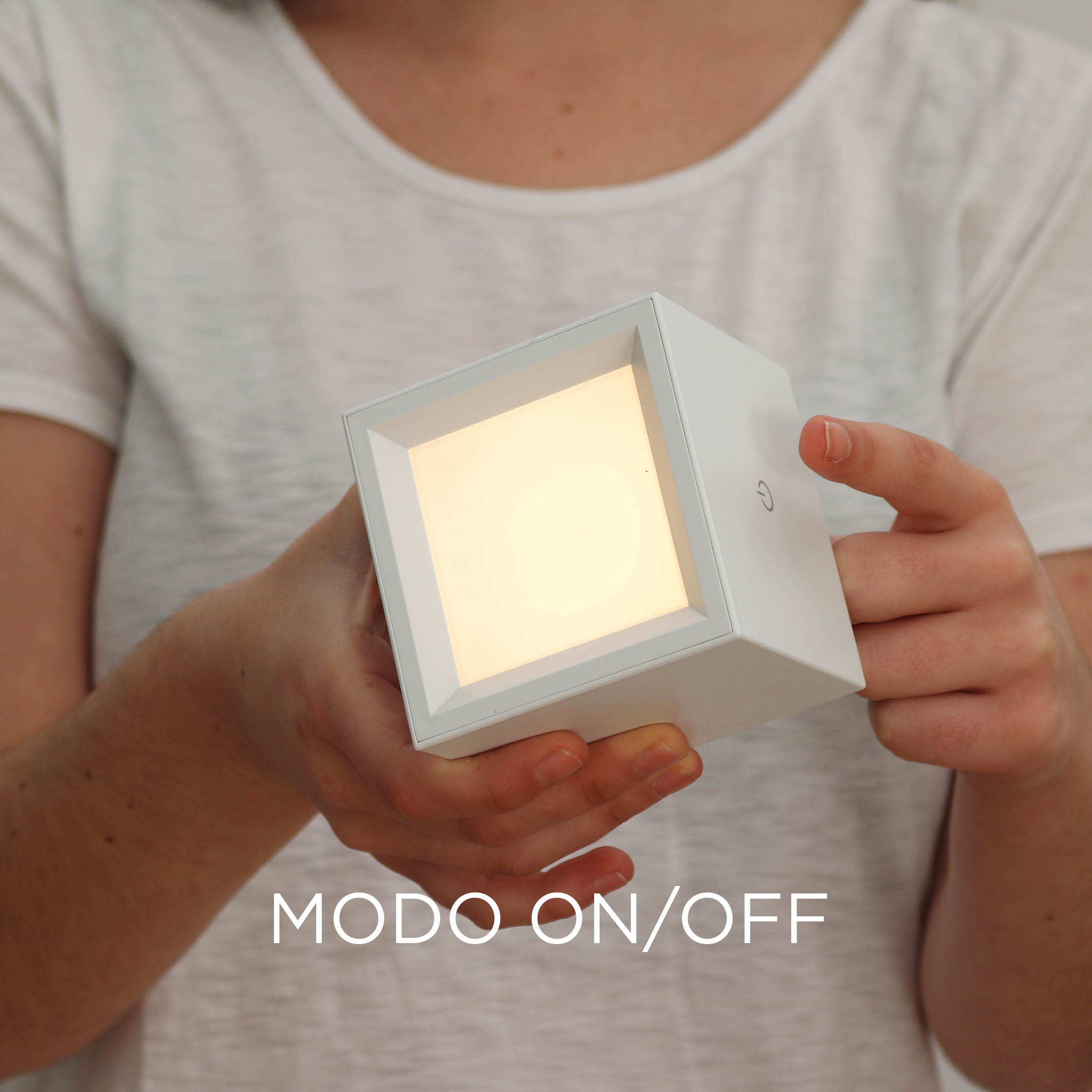 Aplique sin cables Box 8 rectangular blanco intensidad regulab 300lm recargable - 9