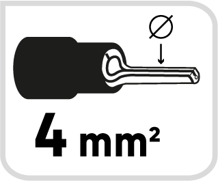 50 terminales punta hueca 4mm lexman - 7