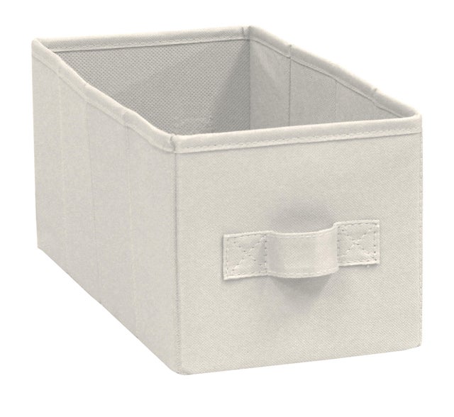 Panier SPACEO kub beige H.14 x l.14 x P.31 cm