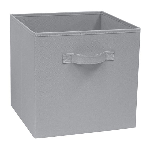 Cesto L cinzento granito nº3 31x31x31 cm Spaceo Kub