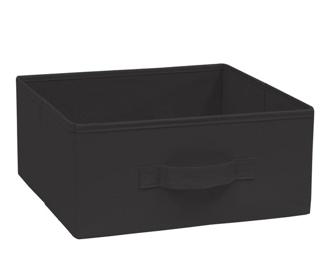 Panier SPACEO Kub noir H.14 x l.31 x P.31 cm