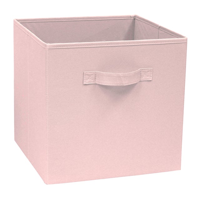 Panier SPACEO kub rose H.31 x l.31 x P.31 cm