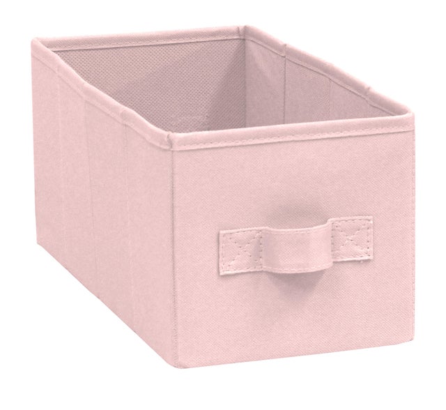 Panier SPACEO kub rose H.14 x l.14 x P.31 cm