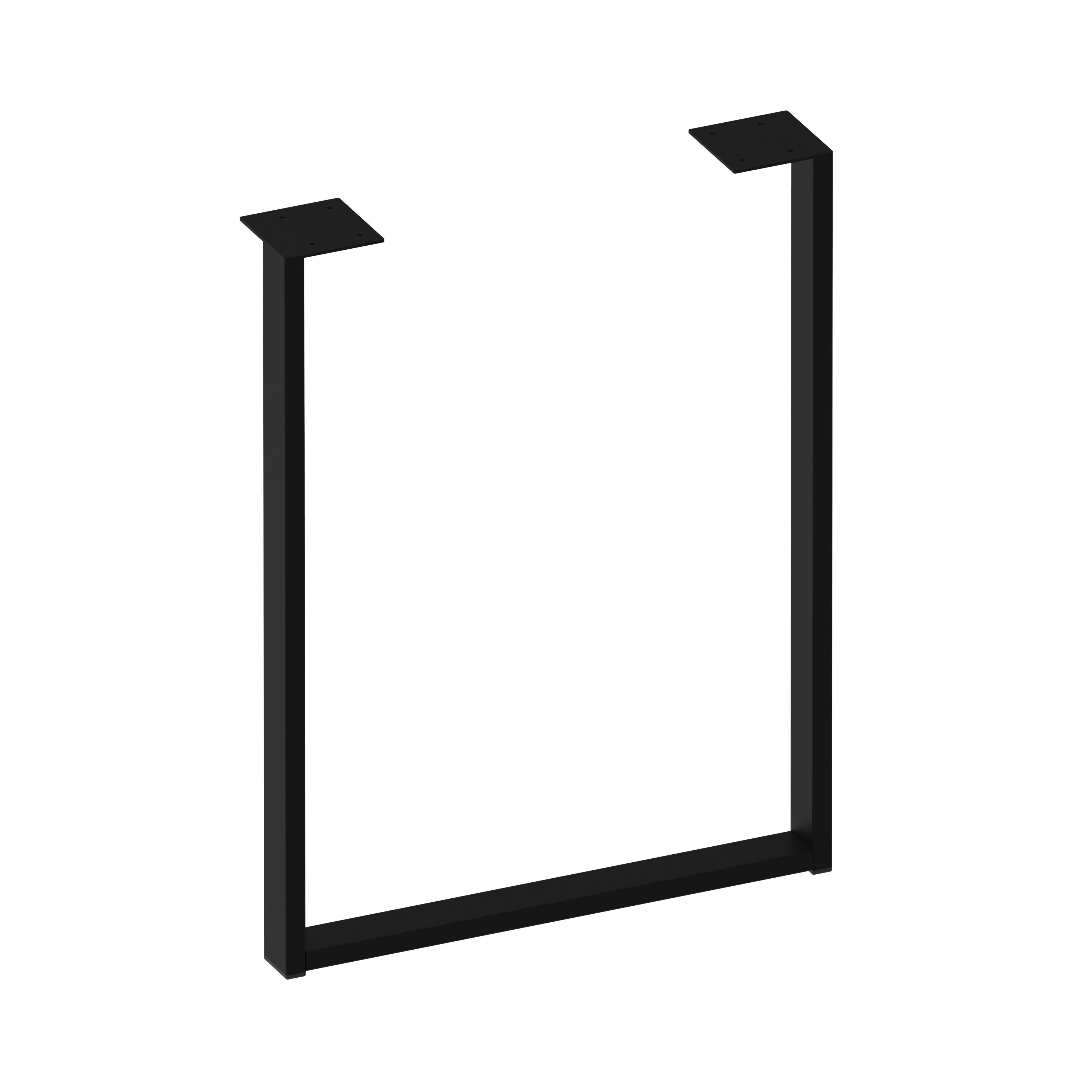 Noga do stołu SR47 55 x 5 x 72 cm czarna