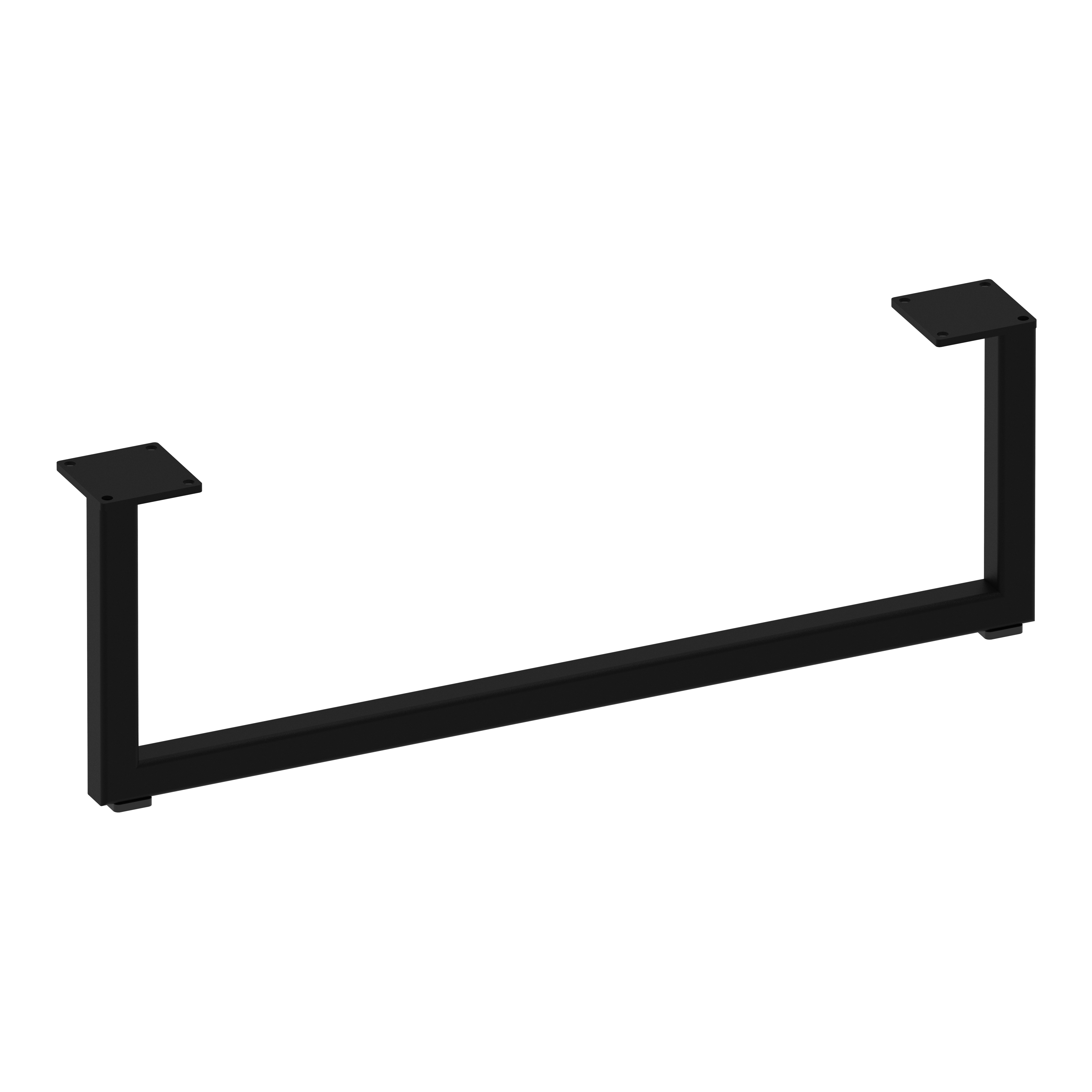 Noga meblowa NS38 37 x 4 x 12 cm czarna