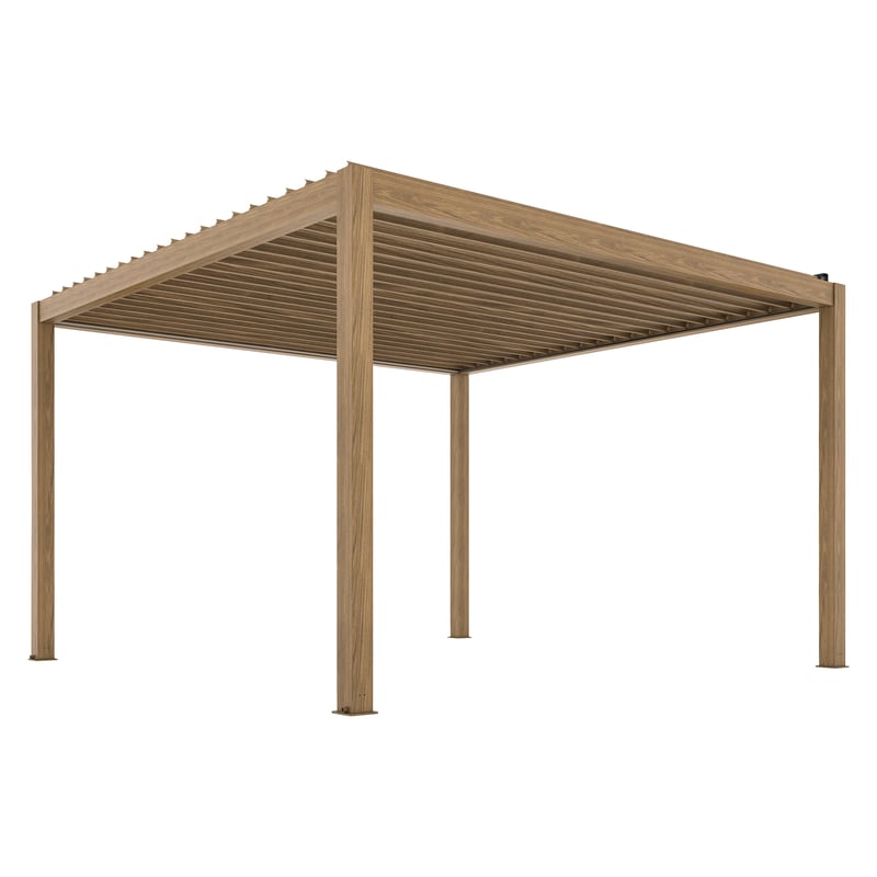 Pergola Luxe z dachem elektrycznym z oświetleniem LED 400x393.5x234cm
