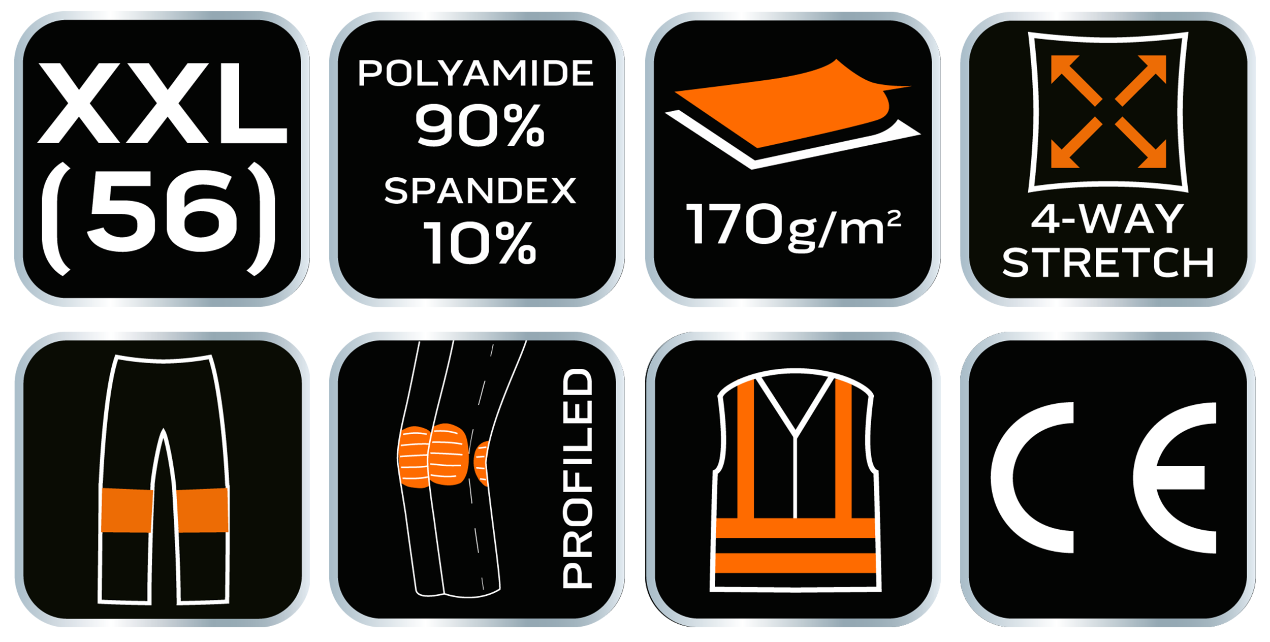 Spodnie robocze męskie Premium Stretch r. XXL/56 NEO - 13