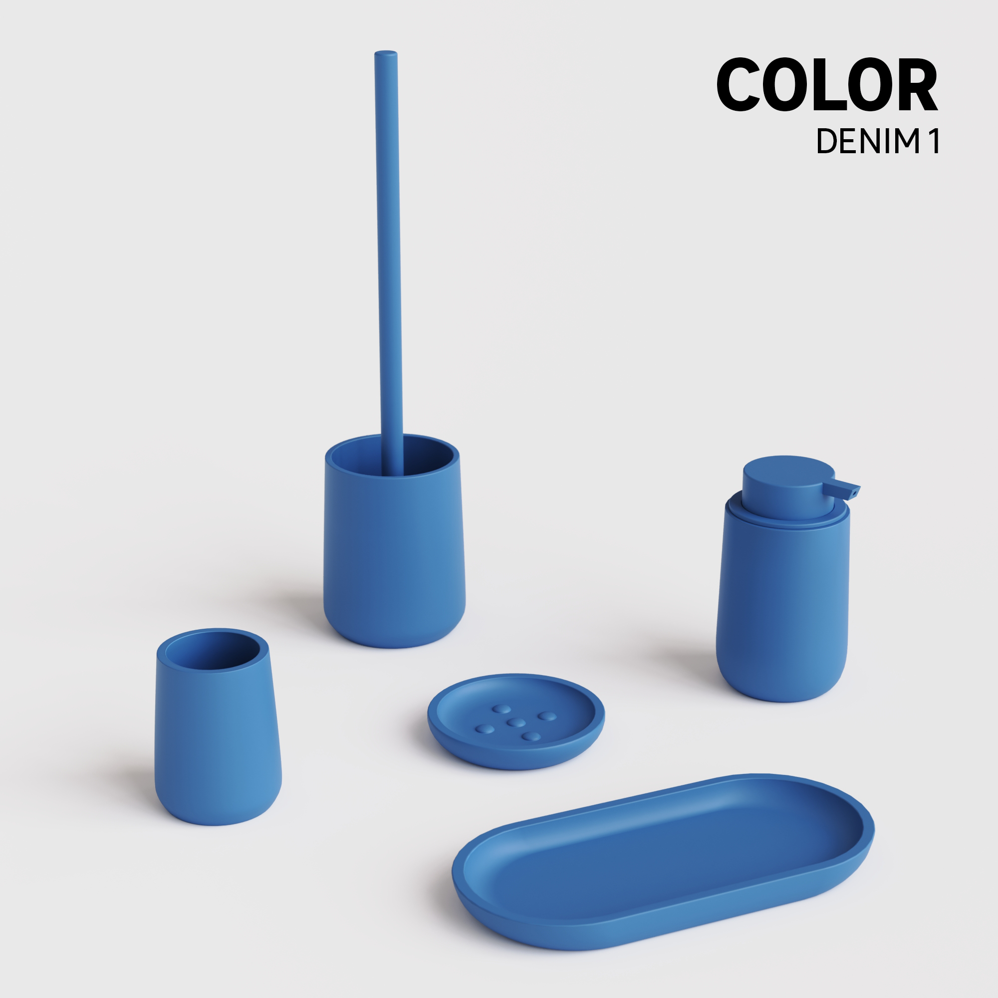 Porte-brosse à dent Color block bleu SENSEA - 2