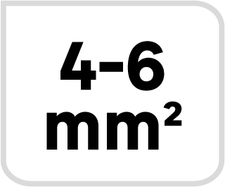 50 terminales punta hueca 6mm lexman - 8