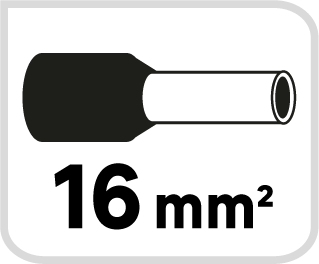 50 terminales punta hueca 16mm lexman - 7