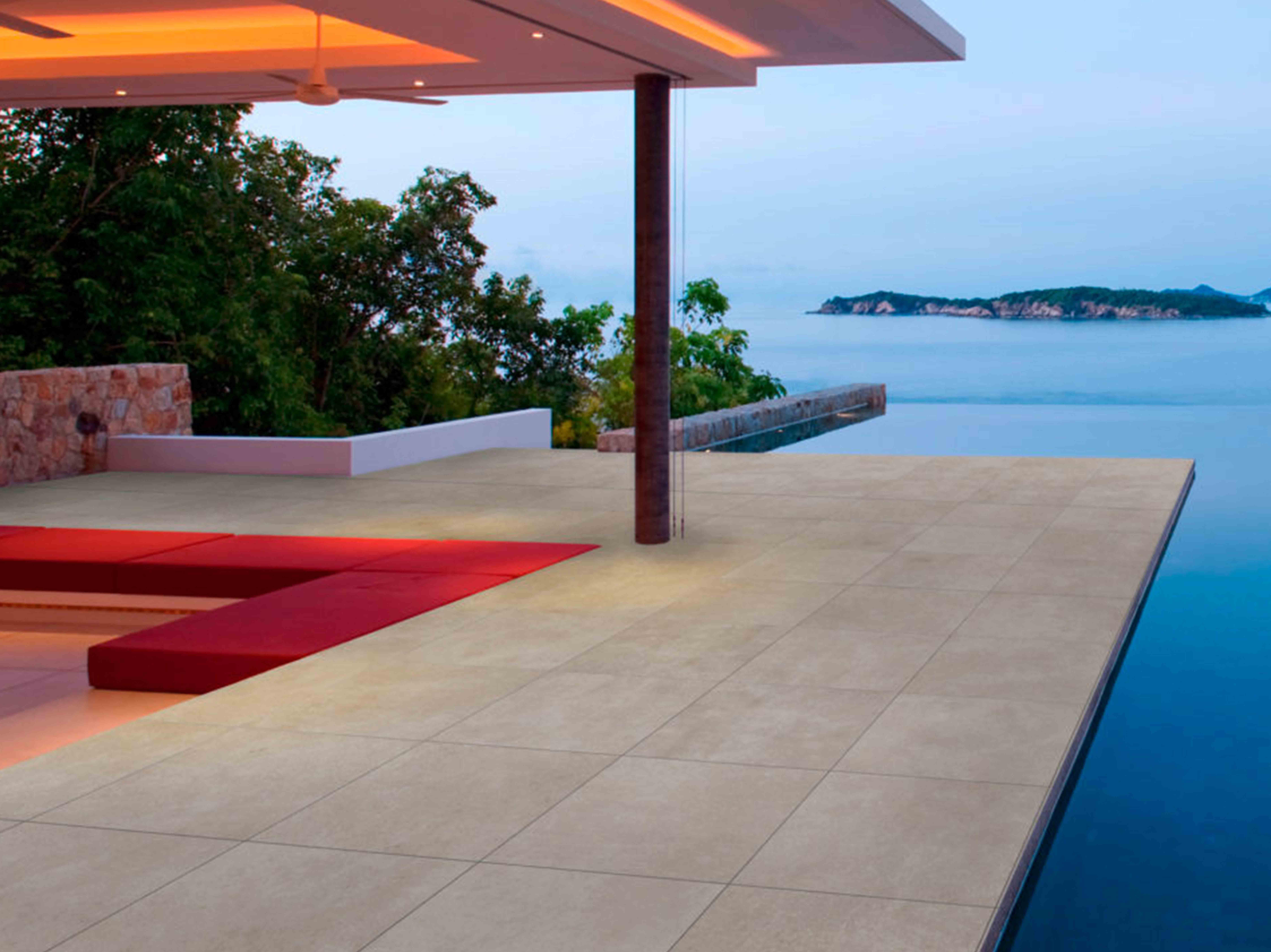 Suelo porcelánico duna efecto piedra gris perla roca 60x60 cm c2 roca tiles