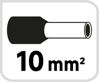 50 terminales punta hueca 10mm lexman - 6