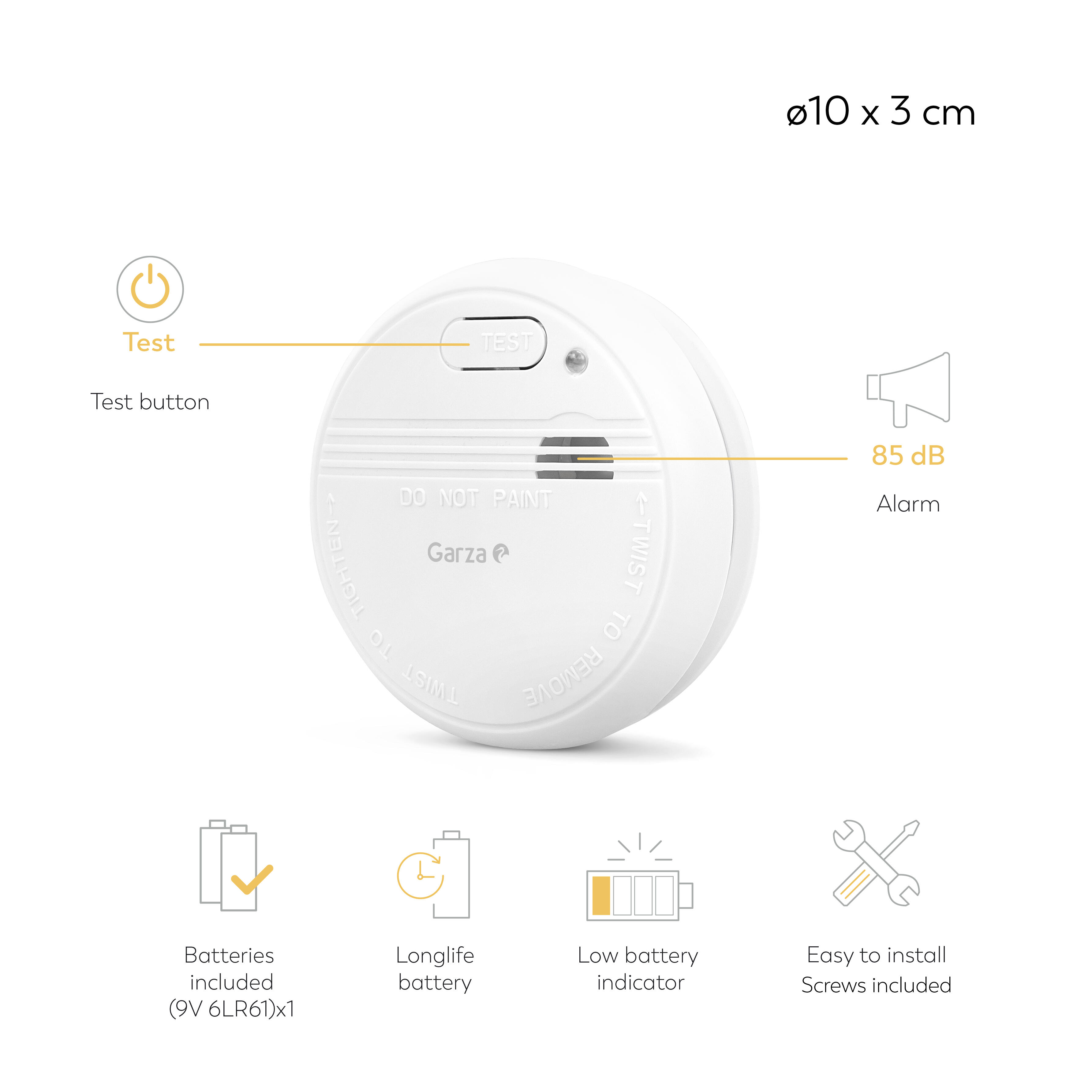 Detector de humos GARZA - 5