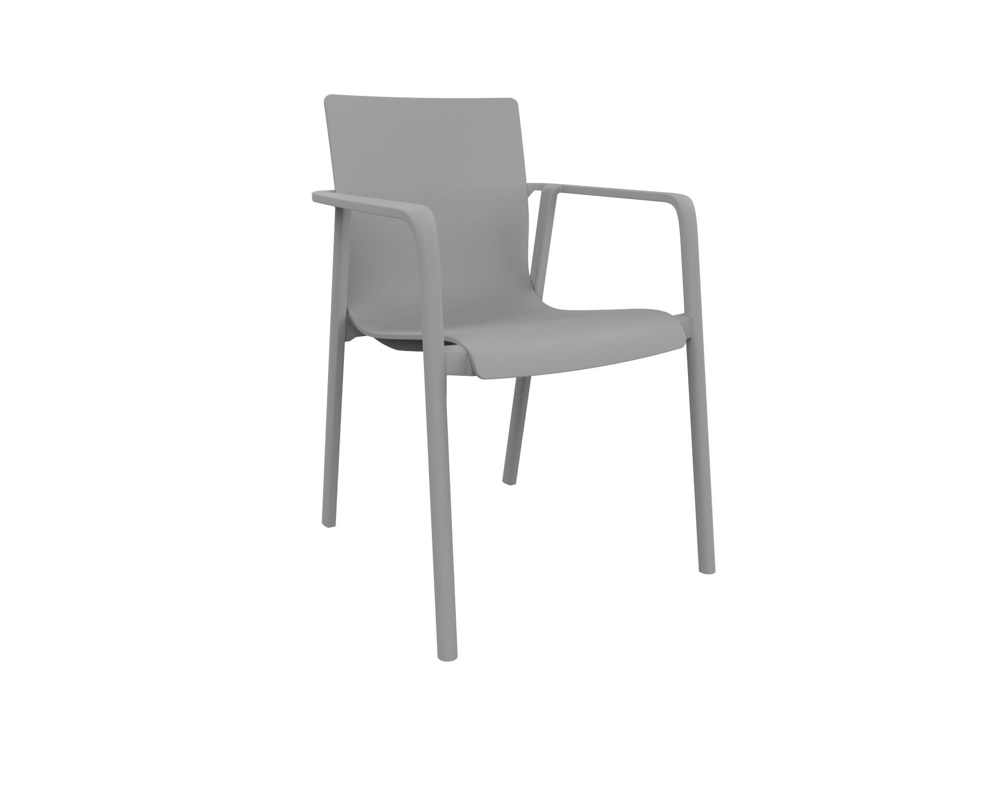 silla de jardin porto de acero blanco  gris