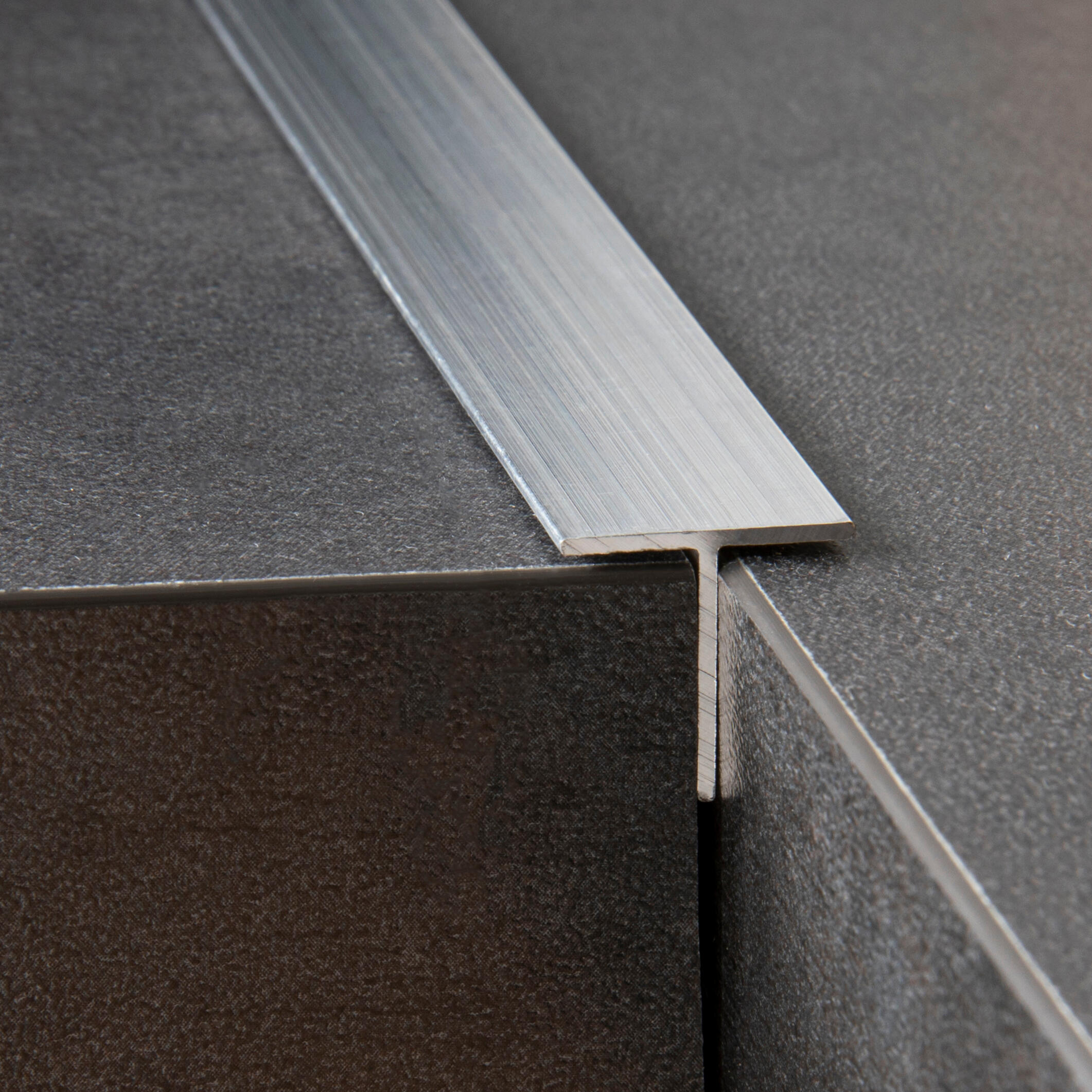 Perfil forma de en T de aluminio plata STANDERS, Alt. 15 x An.15 mm x L.2,5 m - 4