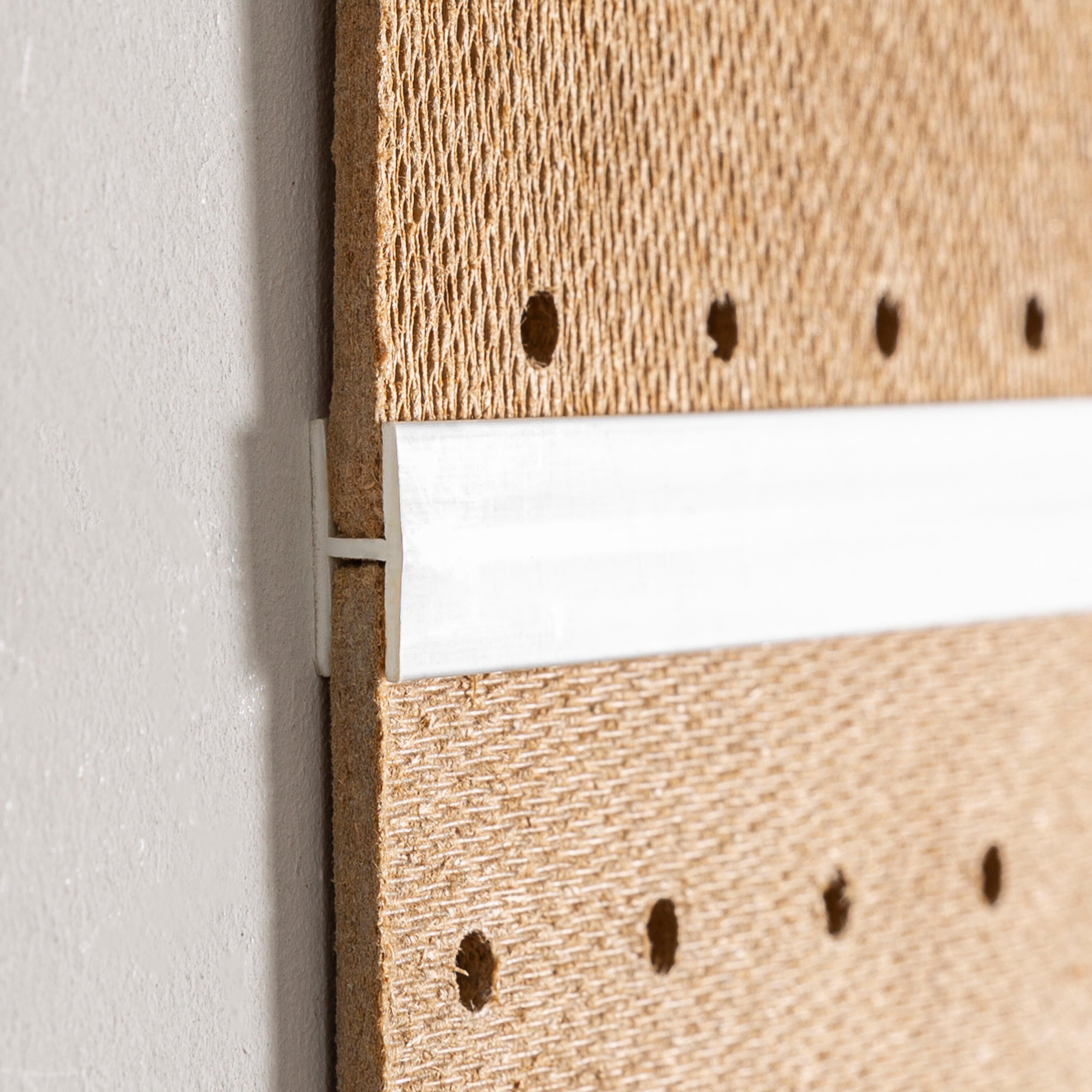 Perfil forma de en H de PVC blanco, Alt. 15 x An.6 x L.2600 mm - 3