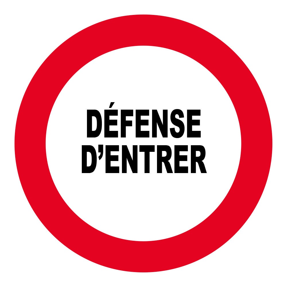 Disque défense d'entrer NOVAP polystyrène L.18 x H.18 cm