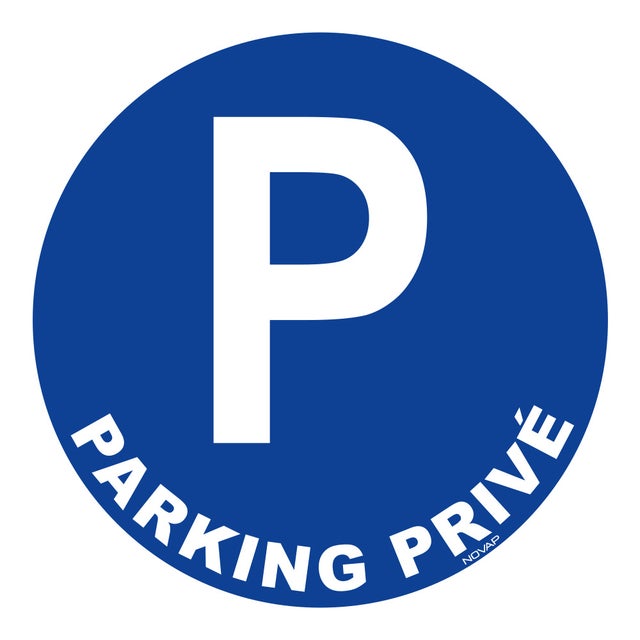 Disque parking privé NOVAP polystyrène L.30 x H.0.3 cm