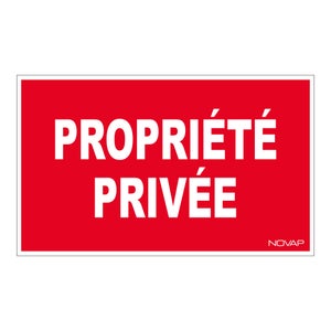 Panneau Signalisation 'Attention Au Chien' – NOVAP, 33 X 20 Cm – Neuf