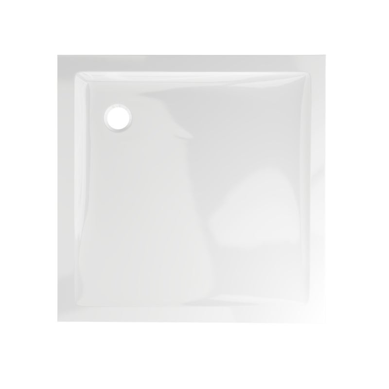 Brodzik do kabiny prysznicowej kwadratowy Gracio 100x100x11.5 cm biały Wellneo