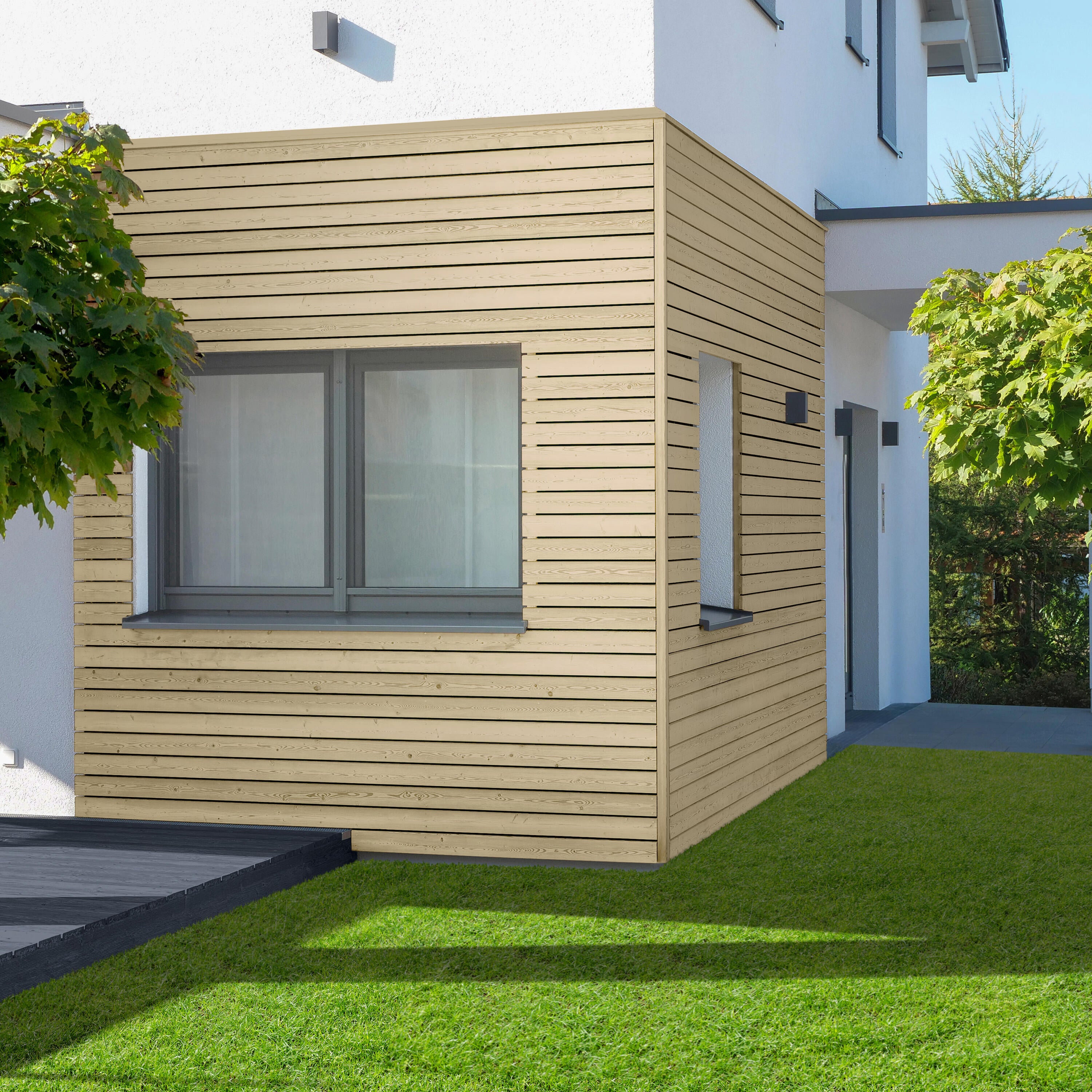 Impregnante per legno da esterno a base acqua LUXENS Alta Protezione incolore satinato 2.5 lt, 8 anni di protezione. - 2