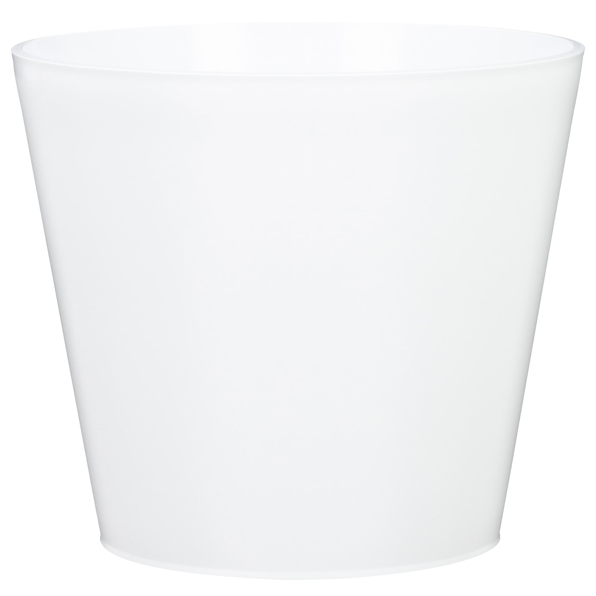 Maceta con reserva de agua purista+ blanco ø 30 cm