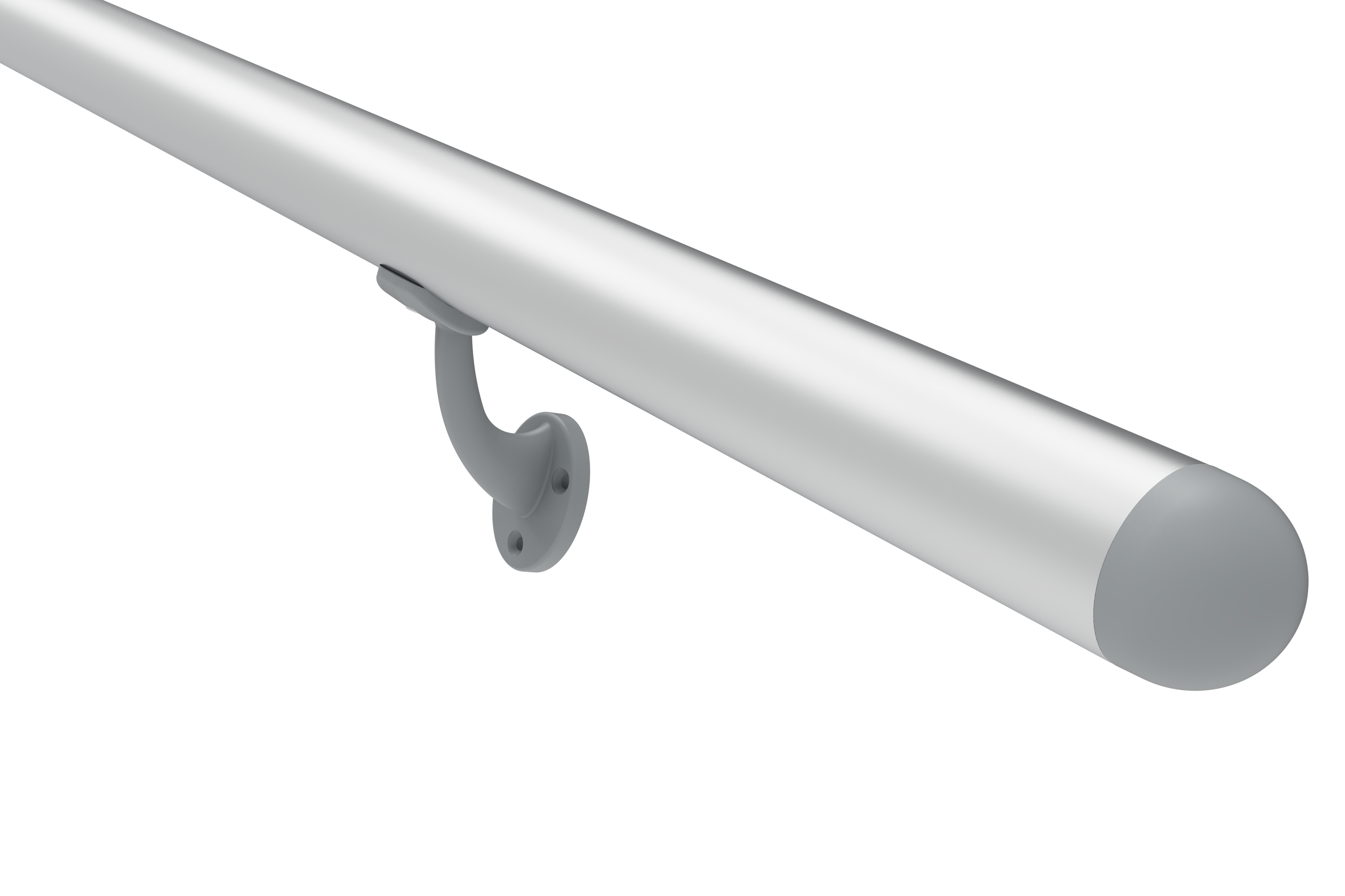 2 embouts aluminium gris pour main courante OBAPI - 5