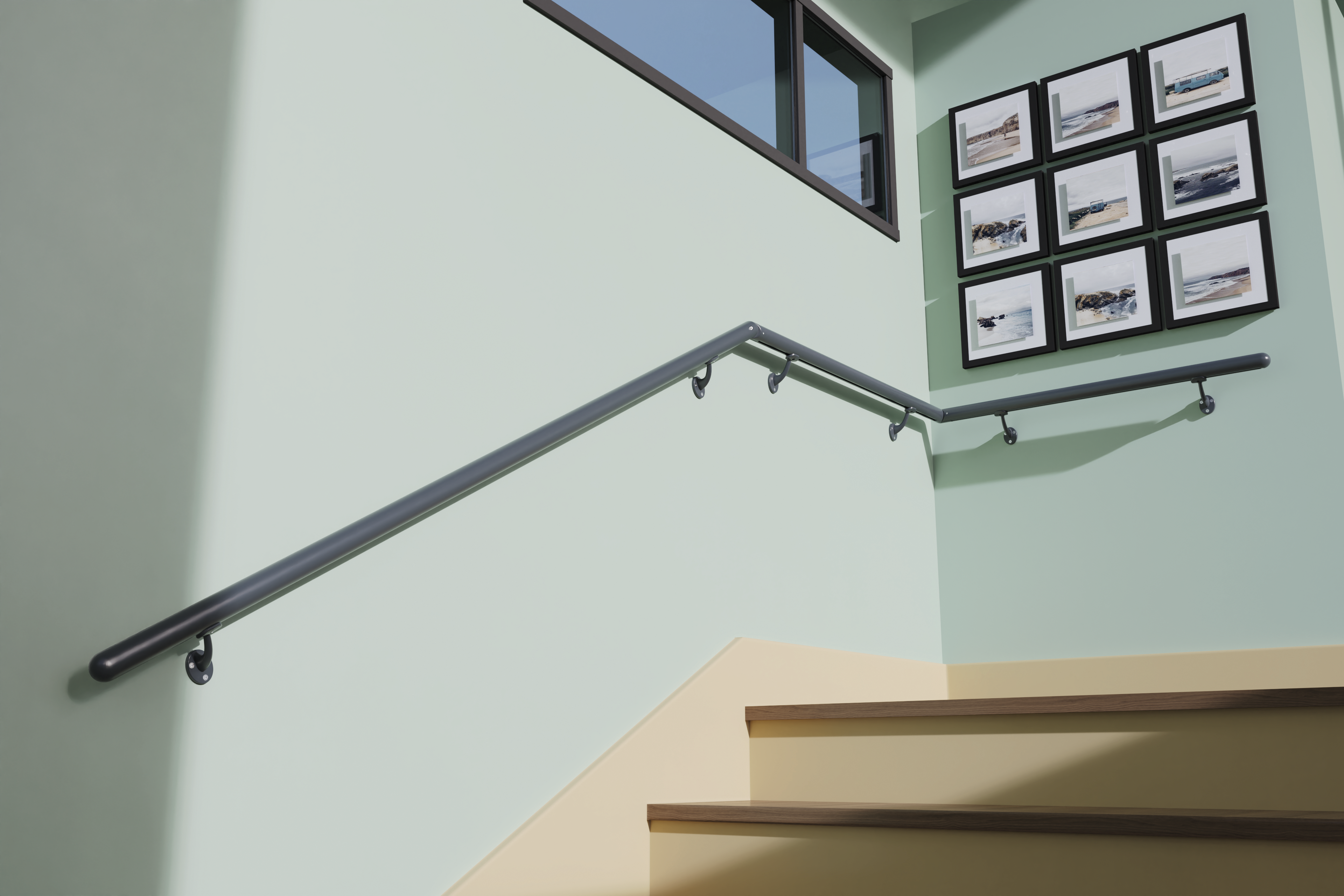 Articulation gris foncé pour main courante OBAPI - 2