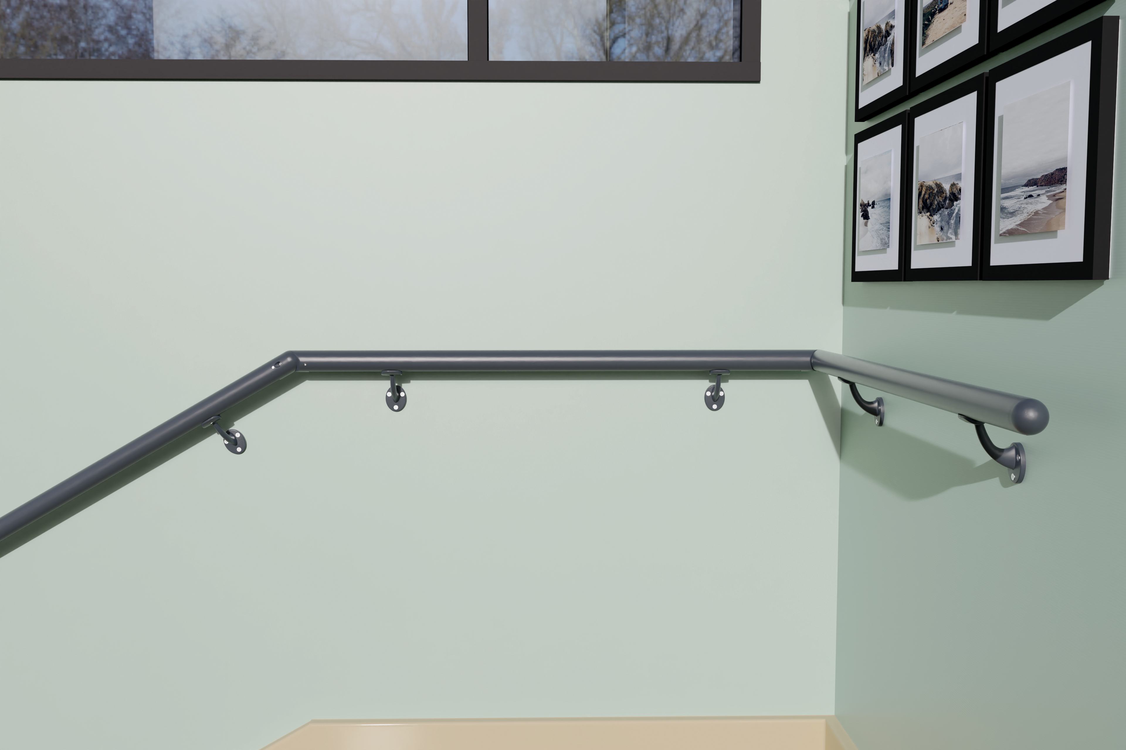 Articulation gris foncé pour main courante OBAPI - 3