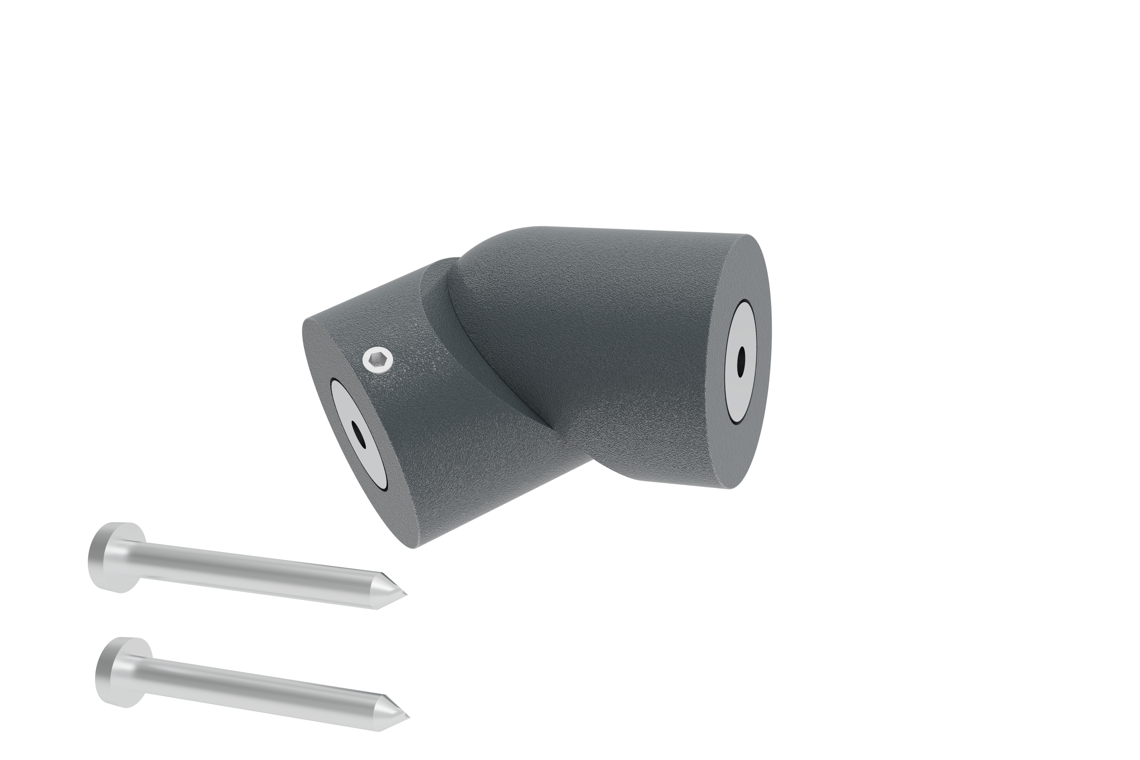 Articulation gris foncé pour main courante OBAPI - 5