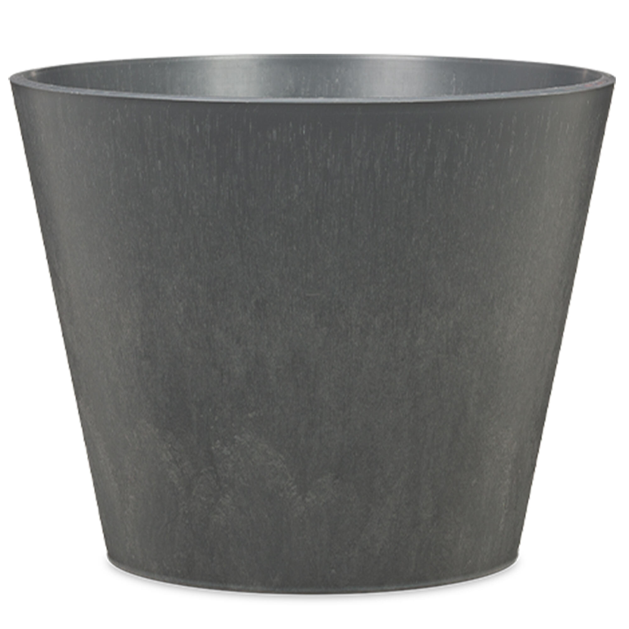 Maceta con reserva de agua purista+ gris irregular ø 37 cm