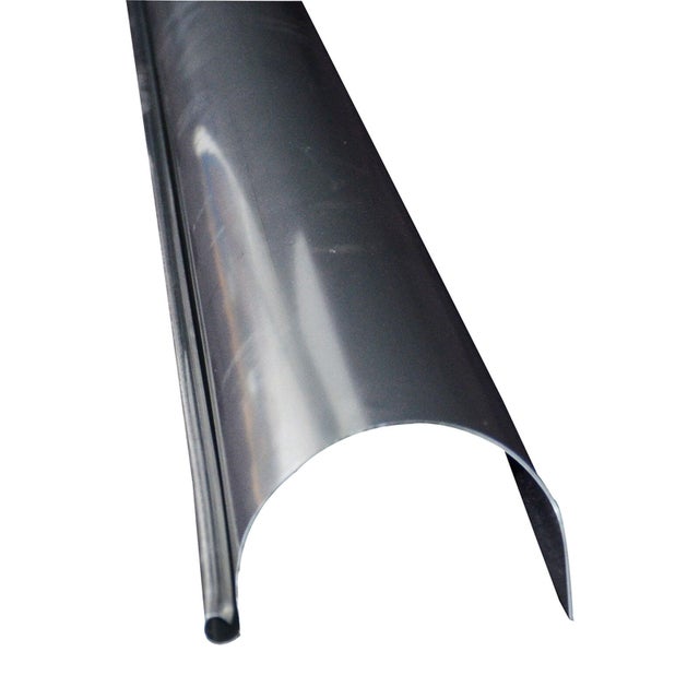 Gouttière demi-ronde zinc LMC VIRANO dév.33 cm grise L.4 m