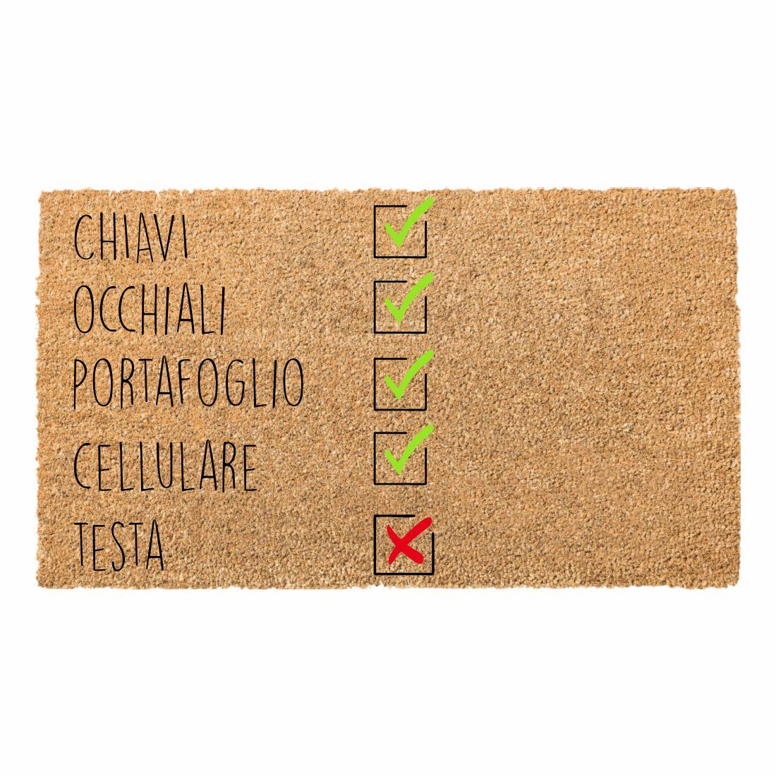 Zerbino cocco su misura per esterno a multipli di 10 cm