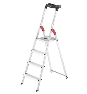 SCALA COMPATTA ALLUMINIO 5 GRADINI PESO 4,15 kg PORTATA 150 kg ALTEZZA