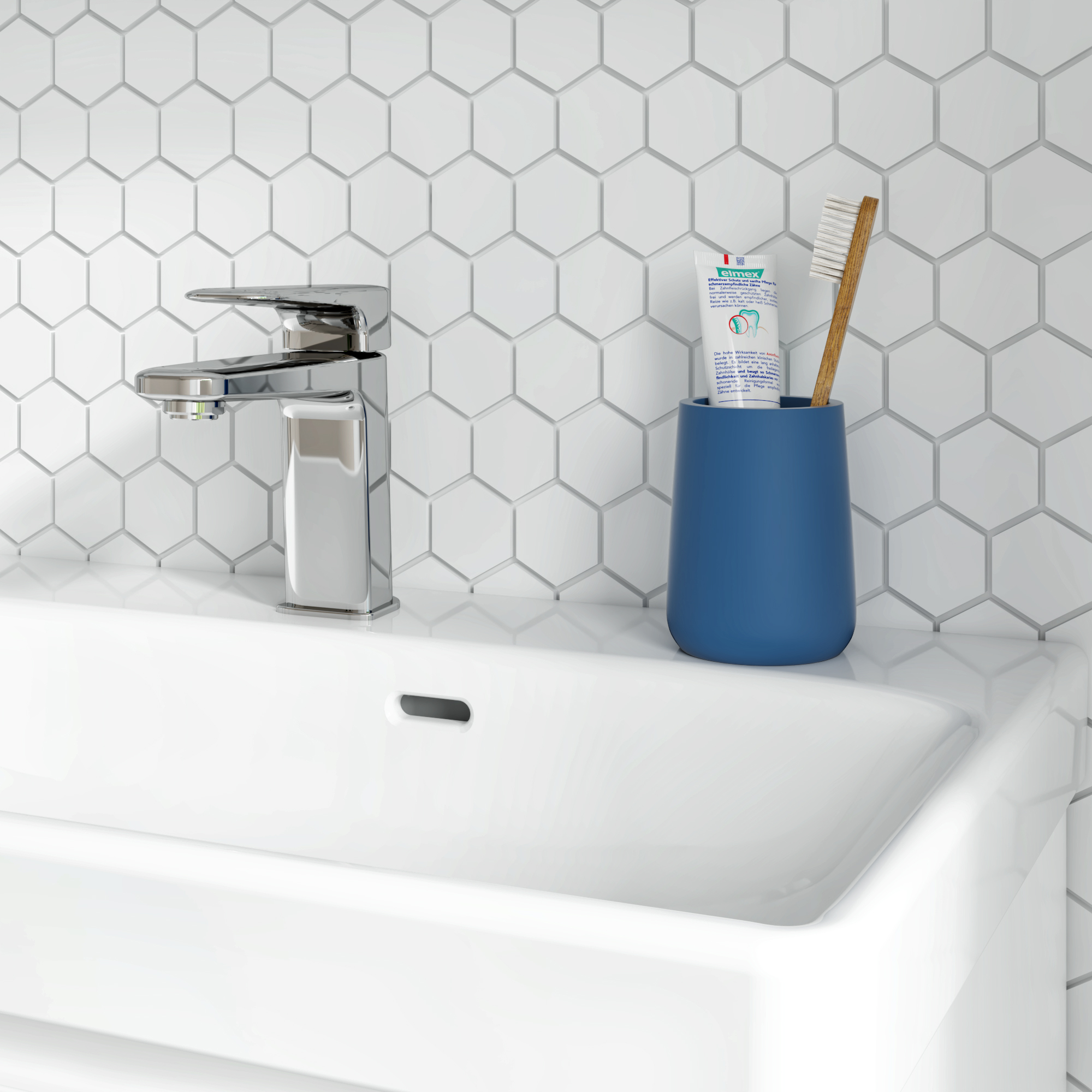 Porte-brosse à dent Color block bleu SENSEA - 4