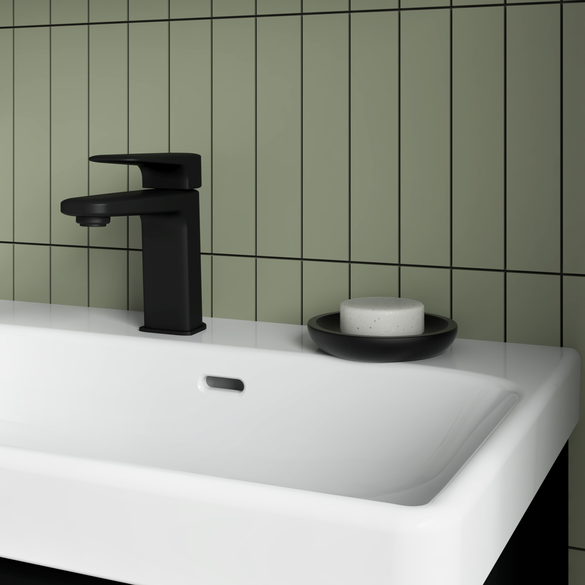 Porte-savon COLOR BLOCK noir SENSEA - 3