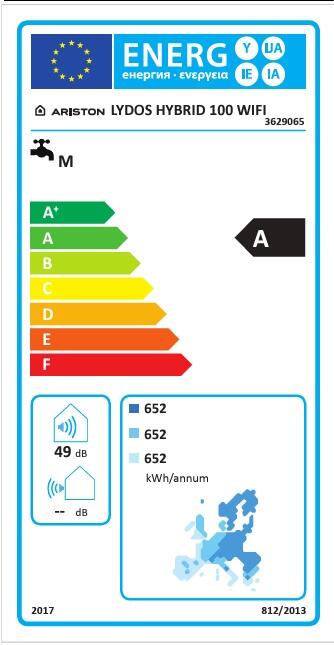 Termoacumulador ariston lydos hibrid wifi 100l G+ - 6
