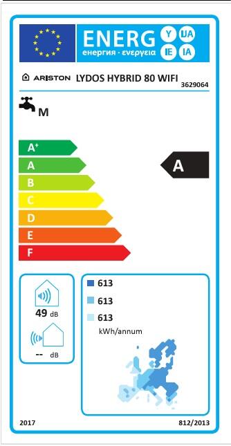 Termoacumulador ariston lydos hibrid wifi 80l G+ - 8