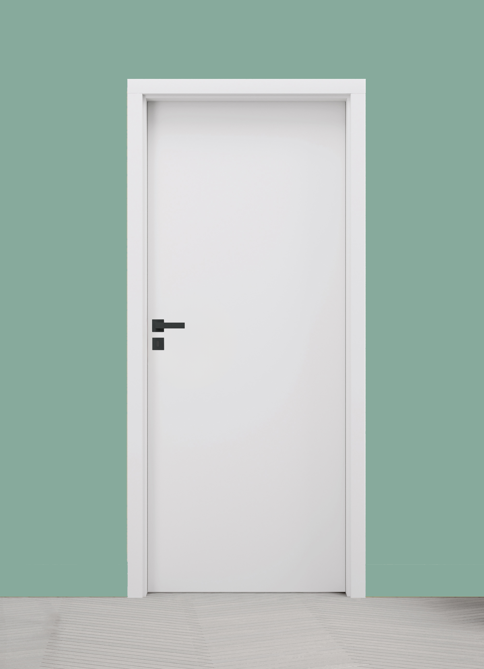 Porta interna a battente in MDF L 80 x H 210 cm, bianca, apertura ...