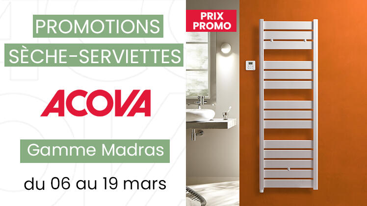 promotion sèche-serviettes acova madras - 1